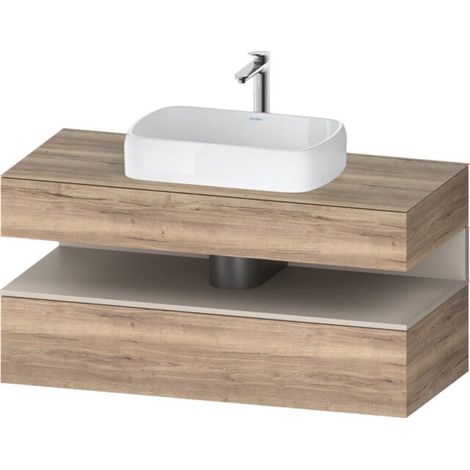Lavabo consola Collection One de Duravit, 1 extraíble, 1 cajón,