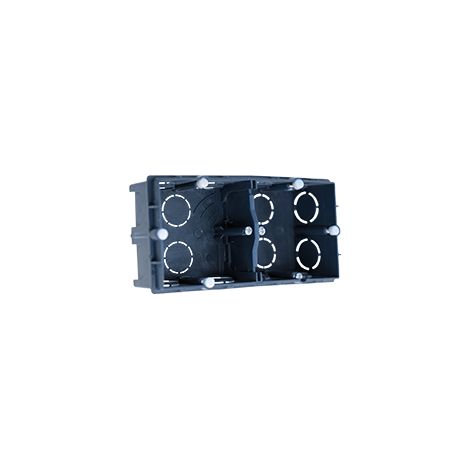 Mauerwerks-Verteilerdose - 2 Anschlüsse XL H/V - XL TRADI Tiefe 40mm - Achsabstand 57mm