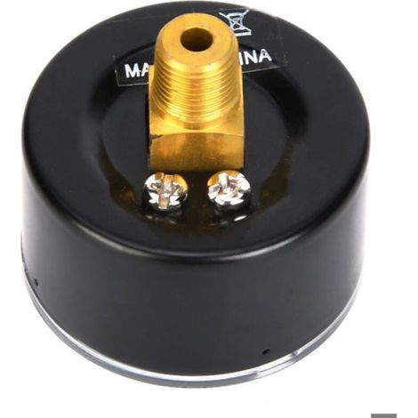 Manomètre Mécanique - 0-30 Psi 0-2 Bar - Connexion Arrière Bspt 1/8 Pouces - Pour Air Huile Eau - 1 Pièce (1/5)