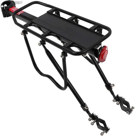 Porte-bagages arrière de vélo en alliage d'aluminium noir 2024WJ01 - Accessoire pour vélo