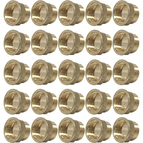 Lot de 25 Mamelons Laiton Egal Mâle/Femelle 3/4" (20/27) - Arcanaute (1/4)