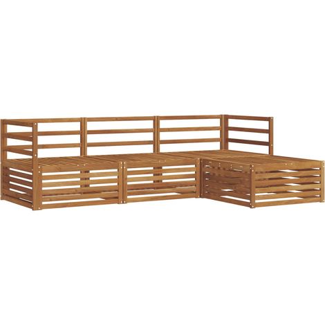 Outdoor Sofa Set Natural 245.5 x 162.5 x 73 cm vidaXL (1/5)