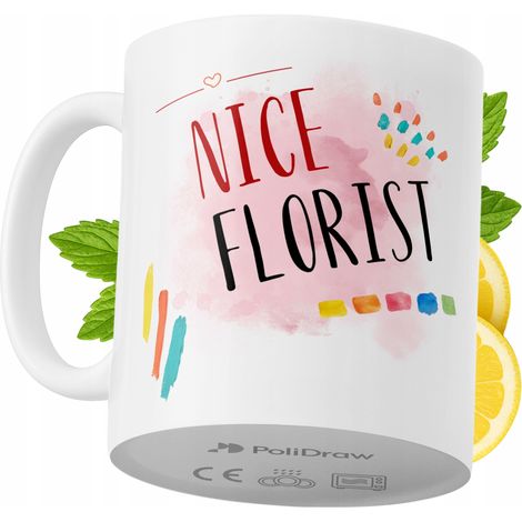 Lustige Kaffee- oder Teetasse mit witzigem Textdesign für Floristen – ideal für Geburtstage, Namenstage, Feiertage und besondere Anlässe. Hochwertige Tasse für Zuhause, Büro und Arbeit. Farbe: Weiß, 3