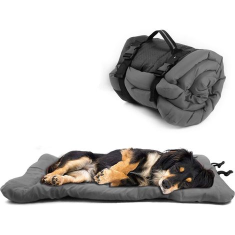 Tapis pliable pour chien, imperméable et portable, pour chiens de petite, moyenne et grande taille. Tapis de couchage enroulable pour chiens de voyage, pour la maison et l'extérieur (35,4 x 23,6 pouce (1/5)