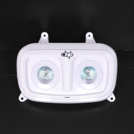 Frontoptik one für Scooter mbk 50 spirit 2004 weiß / 2 x 12v 20w