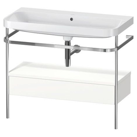 DURAVIT HP4843N8484 HappyD2+ en forme de C avec robinetterie et bonde