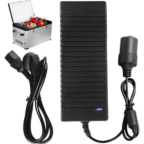 Convertidor de voltaje de 230 V a 12 V: Adaptador de corriente para coche de 12 V a 230 V, adaptador para nevera portátil, aspiradora para coche (1/5)