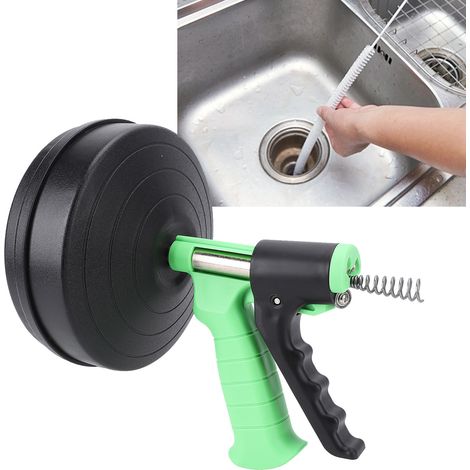Serpent d'évacuation à commande manuelle ou électrique pour tuyaux 50-75mm - Auger Snake avec câble de 10m pour cuisine, douche et toilettes (1/4)