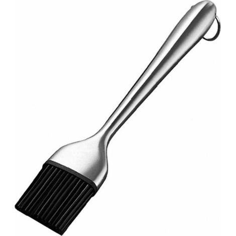royaluxe - Silicone Badigeonner Grill Huile Sauce Brosse À Manche en Acier Inoxydable Pinceau À Pâtisserie Pain Beurre Brosse Accessoires De Cuisine 19.84.1cm (1/5)