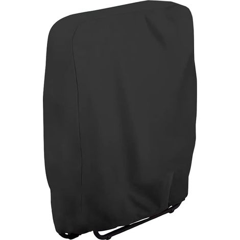 Housse de protection d'extérieur pour chaises jardin 71x34x110cm Noir (1/5)