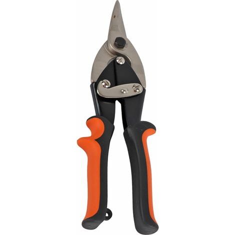 Tbest Ciseaux de Coupe en Métal Ciseaux D'aviation Snip Coupeur Industriel Heavy Duty Chrome Vanadium Acier Droite Gauche Droite Droite Courbe pour la Maison Atelier Construction (Tête droite). (1/5)
