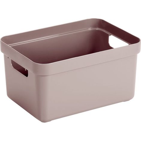 Sunware Aufbewahrungsbox Sigma Home mit Griffen 25,2 x 18 cm 5 L rosa Boxen, Körbchen & Kisten (1/3)