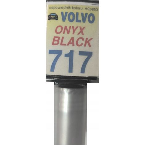 Reparación de arañazos en la pintura del Volvo 717 negro ónix con sistema de aire acondicionado de 10 ml. (1/5)