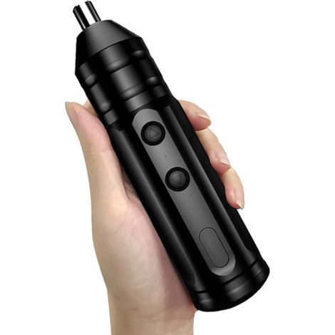 Mini tournevis électrique 3,7V USB rechargeable, jeu de tournevis à main avec batterie, kit d'outils de réparation électrique (1/5)