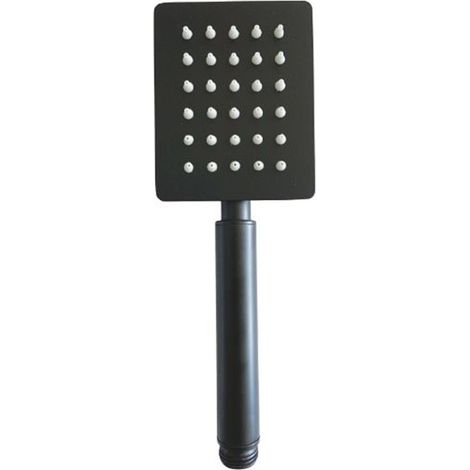Doccia Low Square in acciaio inox finitura nera opaca anticalcare  Tecom