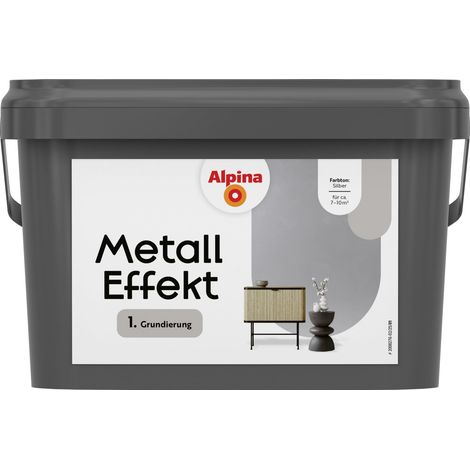 Alpina Grundierung für Effektfarben Metall silber 2,5 L Grundierung