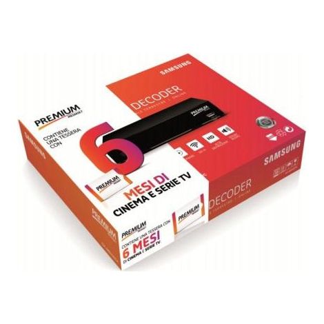 MEDIASET PREMIUM SMARTDECODER set-top box TV Satellite, Terrestre HD Nero (1/2)