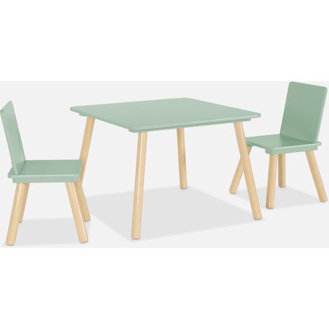 Set tavolo e 2 sedie per bambini