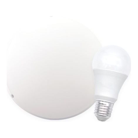 Plafonnier Extérieur Pour Ampoule LED E27 IP65 Hublot Extérieur Plafonnier Blanc (1/5)