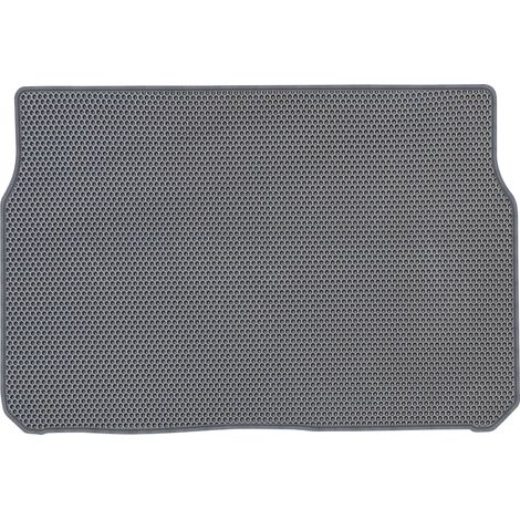Tapis de coffre en EVA gris alvéolé pour Peugeot 208 I Berline (2012-2019), modèle 2012-2019. (1/5)