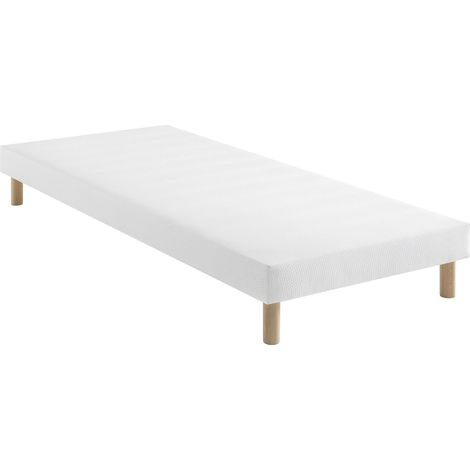 Sommier tapissier blanc 13 cm Lune - SOMEO 110x190 (1/5)