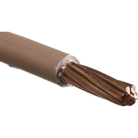 RS PRO câble, section: 35 mm² 50m, 450 V c.c., 750 V c.a. LSZH Marron HO7Z-R Câble à conducteur simple ( Prix pour Bobine de 50 Mètres ) (1/3)