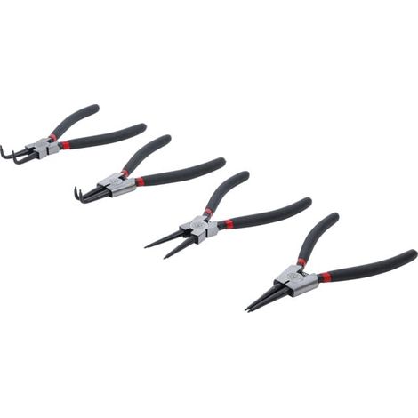 JEU DE PINCES À CIRCLIPS 175 MM 4 PIÈCES BGS DIY 52100 (1/5)