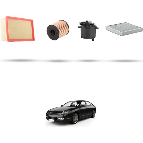 Kit tagliando 4 filtri compatibile con Citroen C6 2.2 hdi 125kw dal 2006 (1/5)