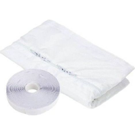 Kit Calfeutrage Climatiseur Mobile Porte Fenetre 300cm , Portable ac window vent kit pour Climatiseurs , Sèche-linge et Déshumidificateurs Tuyau évacuation Calfeutrage Fermeture éclair (1/4)