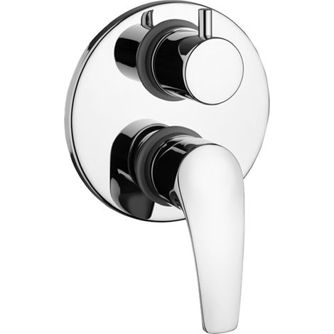 Miscelatore doccia ad incasso con deviatore cromato New Berry di Paini Rubinetterie (1/2)