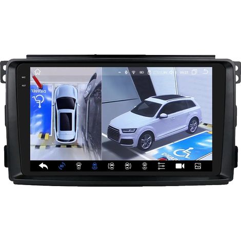 Autoradio, dimensioni del display, compatibilità con smartphone, compatibile con Smart Fortwo 451 2005-2010, QS8PNC 360CAMERA (1/2)