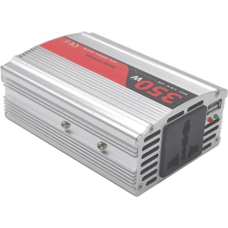 Convertisseur à onde sinusoïdale pure 24 V vers 110 V CA 350 W pour applications photovoltaïques (voiture, maison). (1/5)