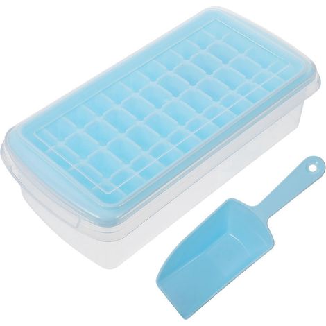 1 Set Eiswürfelform Eisschaber Kreative Eiswürfelform Professioneller Eisschaber-13X25CM-Blue (1/2)