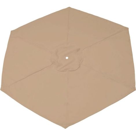 Housse de rechange pour parasol, 6 baleines, 2 m, imperméable, anti-UV, tissu de rechange, kaki