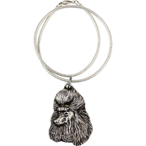 Collana con ciondolo a forma di barboncino, gioiello unico per gli amanti dei cani, ciondolo a forma di serpente unico di Art-Dog (1/5)