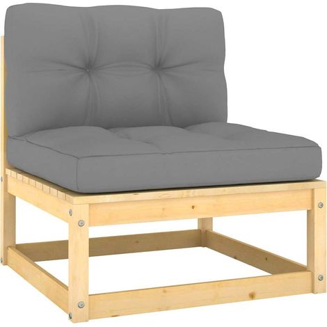Maison Exclusive - Set Divani da Giardino 2 pz con Cuscini Legno Massello Pino (1/5)