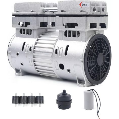 Gojoy – Compresseur d'air silencieux 750 W – Débit 145 L/min – Pression 8 bar – Bruit 69 dB – Moteur sans huile pour usage pro (1/5)