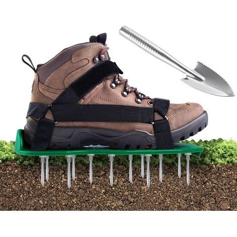 TAISHENGDA-Ineasicer Sandales Aérateur Pelouse, Chaussure à Gazon, Pelouse Ventilateur Scarificateur Gazon Scarificateur Gazon Ongles Chaussures pour Votre Gazon (1/5)