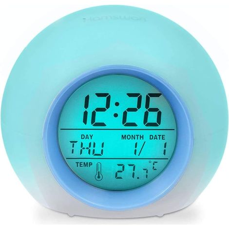 N/A Réveil Lumineux Enfant Créatif à 7 Couleurs SphéRique Lampe (1/5)