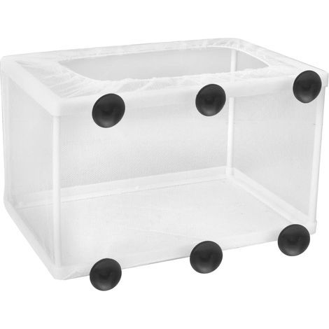 Aquarium Breeding Box, Polyester Net, Plastic Frame with Suction Cups, Separation of Fry and Injured Fish (1/5)