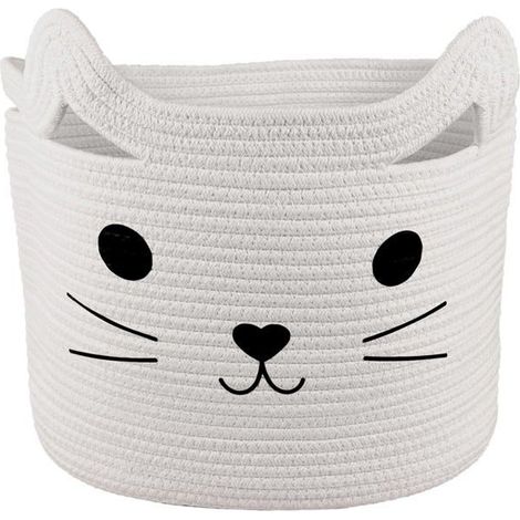 Paniers De Rangement BéBé, Coton Panier Corbeille A Linge, Boite De Rangement Jouet Enfant, Joli Panier à Linge Pour Enfants (1/5)