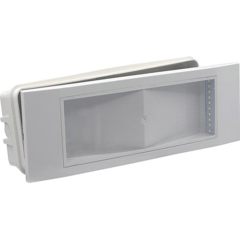 Lampada a led da incasso di emergenza anti black out 5 watt 20 led luce fredda 6500k con 4 pittogrammi (1/5)