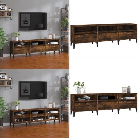 TV-Schrank Räuchereiche 150x30x44,5 cm Holzwerkstoff - Holzwerkstoff - TV-Ständer (1/5)