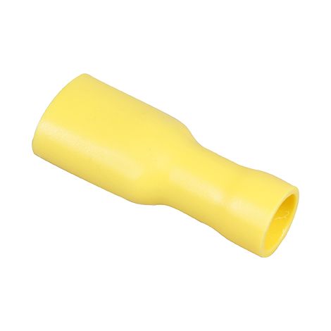 Boite de 50 cosses femelles completement isolées 4 à 6mm² - Jaune
