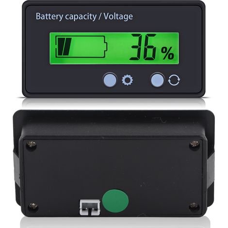 Écran LCD Rétroéclairé - Testeur Universel de Capacité et Tension de Batterie - Moniteur Voltmètre (1/5)