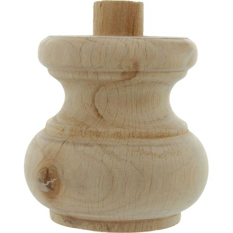 PIEDE IN LEGNO ONTANO 53008 80X75 MM- 8,0 pz
