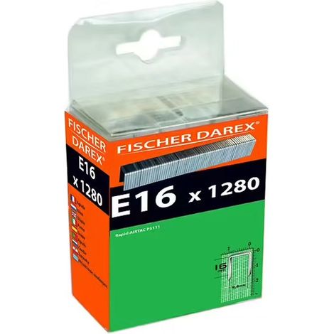 Graffe di tipo E da 16 mm, grande confezione FISCHER DAREX - 25050480