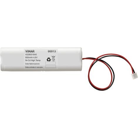 VIMAR - 00913 Batteria ricaricabile Ni-Cd 4,8V 800mAh