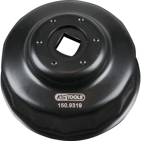 KS Tools - Cloche pour filtre à huile 3/8'', Ø64mm / 14 cannelures - 150.9319