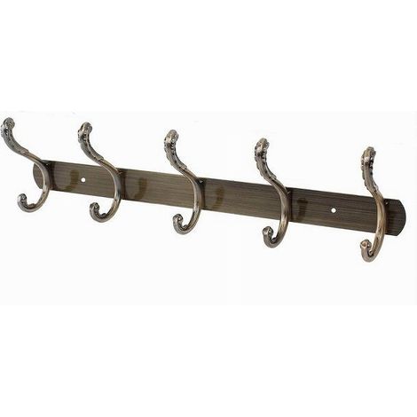 Cleafe - Appendino Con 5 Ganci Farfalla Parete Multiuso Viti Appendi Abiti 44.5 Cm 52185 - (1/2)